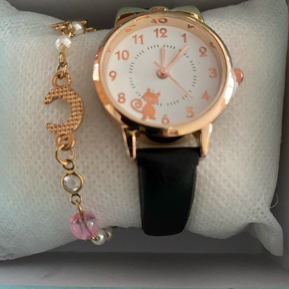 ALLOY GLASS MIRROR LADIE WATCH SET - Picture 2 of 2